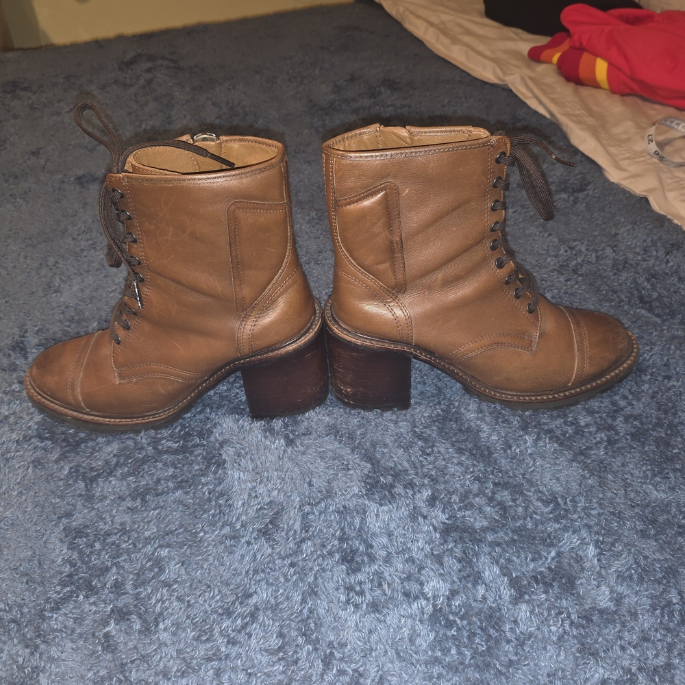 Thursday Boot Co. Rebel Brown Leather Lace-Up Ankle Boots Women's Size 9